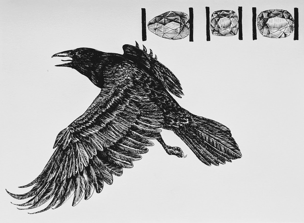 Crow, Pen, 2021