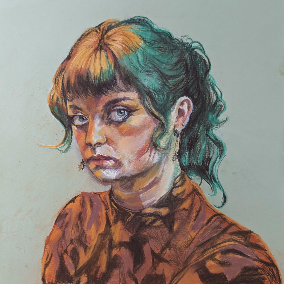 Self Portrait, Pastel, 2025